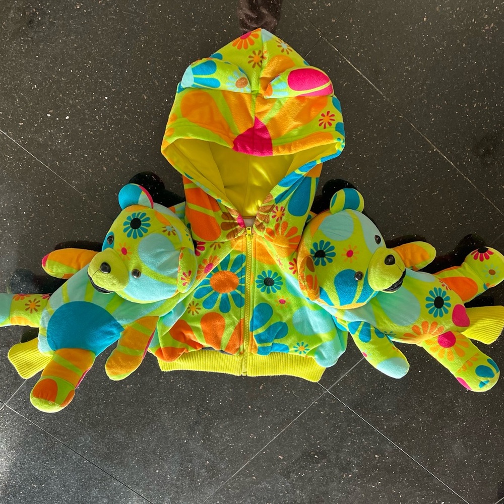 Jeremy Scott x Adidas Teddy Bear Hoodie Jacket